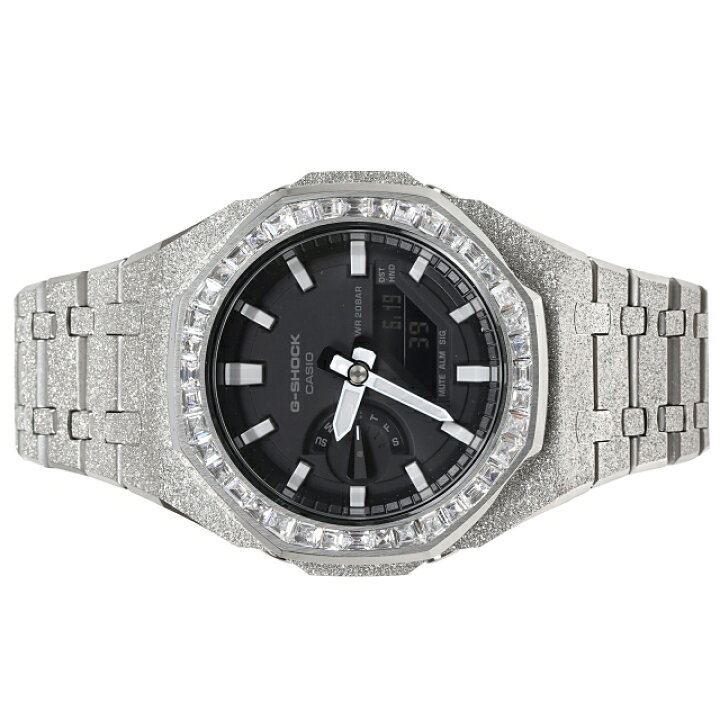 楽天市場】G-SHOCK GA2100 1a フロステッド シルバー カスタム 