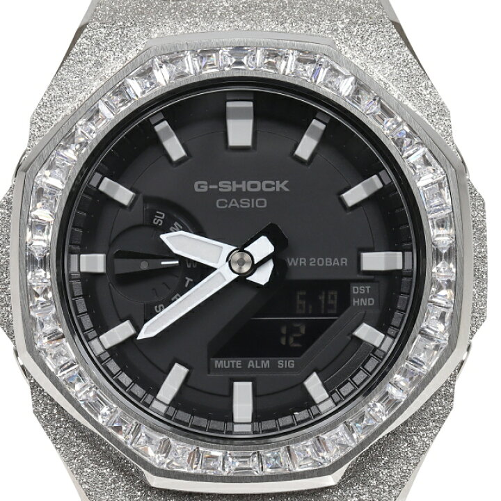 楽天市場】G-SHOCK GA2100 1a フロステッド シルバー カスタム 