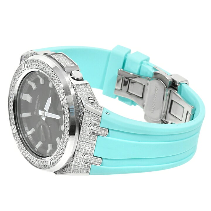 楽天市場】G-SHOCK GA2100 メタル カスタム ターコイズ カシオーク CZ 