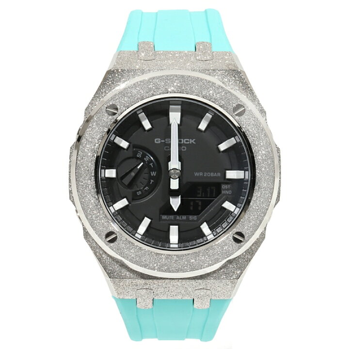 楽天市場】G-SHOCK GA2100 カスタム フロステッド ターコイズラバー  