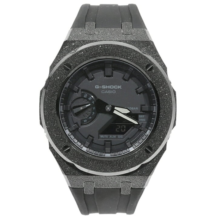 楽天市場】G-SHOCK GA2100 フロステッドカスタム ブラックアウト 