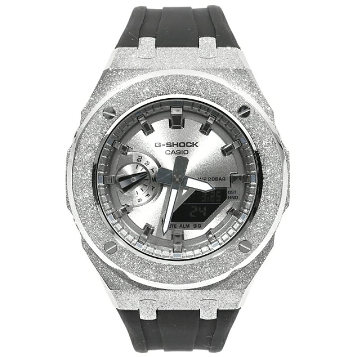 楽天市場】G-SHOCK GA2100SB フロステッド シルバー カスタム シルバー 
