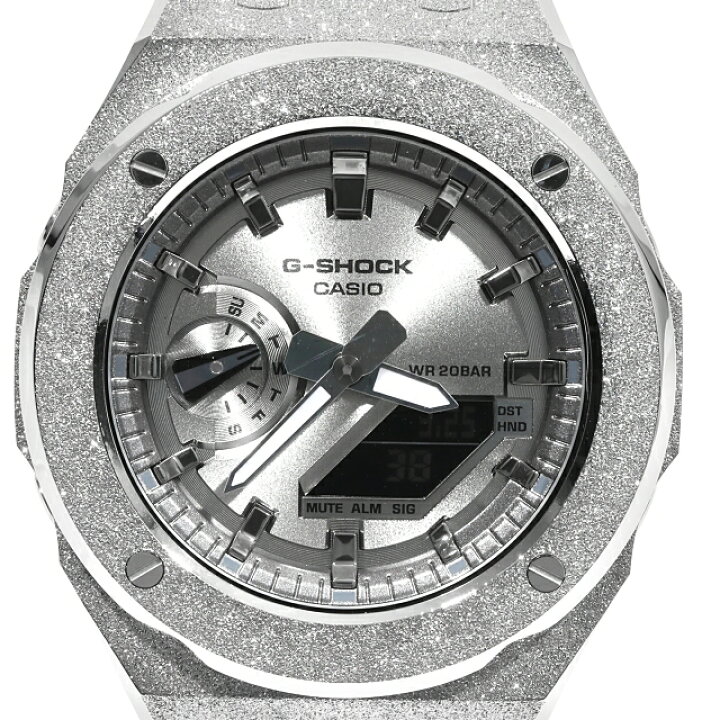 楽天市場】G-SHOCK GA2100SB フロステッド シルバー カスタム シルバー 