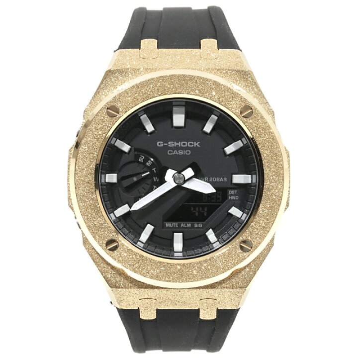 楽天市場】G-SHOCK GA2100 メタル カスタム フロステッドゴールド 