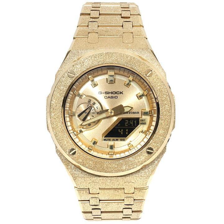 楽天市場】G-SHOCK GA2100gb GARISH フロステッドゴールド メタル 