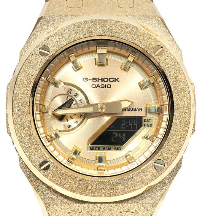 楽天市場】G-SHOCK GA2100gb GARISH フロステッドゴールド メタル 