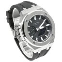 G-SHOCK メタル カシオーク カスタム GA2100 シルバー ステンレス製 ブラックラバーバンド バタフライバックル