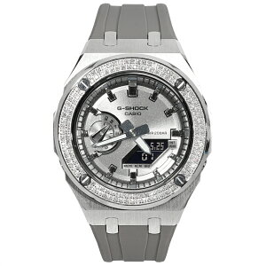 ���A�T�i�C�g G-SHOCK �J�X�^�� GA2100SB �V���o�[�_�C���� �J�V�I�[�N �u���b�N���o�[�o���h 2�A�x�[�� 1ct Moissanite �x�[�� �ӕʏ� 1�N�ۏؕt��
