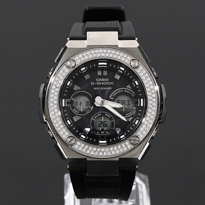 楽天市場】G-SHOCK GST w300 2連CZダイヤ（キュービックジルコニア 