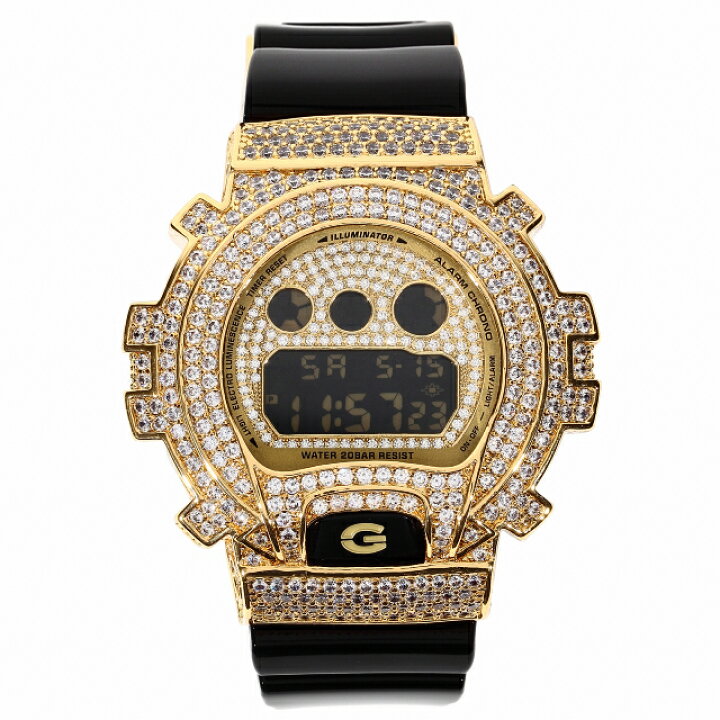 楽天市場】カスタム G-SHOCK Gショック DW6900CB CZダイヤ  