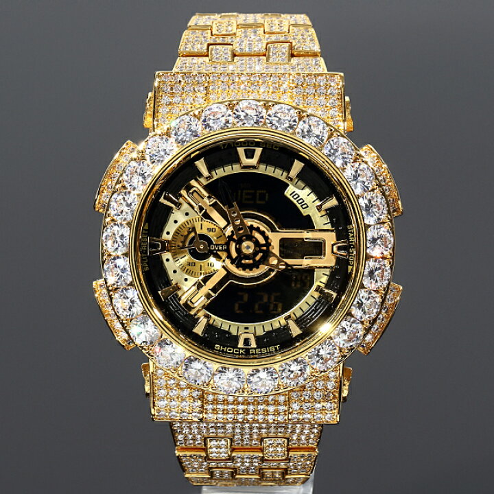 楽天市場】G-SHOCK カスタム GA110 フルカスタム Gショック ゴールド  