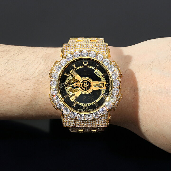 楽天市場】G-SHOCK カスタム GA110 フルカスタム Gショック ゴールド  