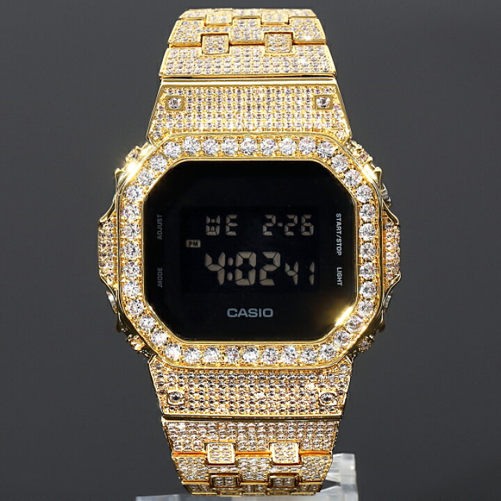 楽天市場】フルカスタム G-SHOCK DW5600 SOLIDモデル カシオ 18K 