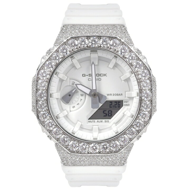 楽天市場】G-SHOCK カスタム GA2100 モアサナイト Moissanite 