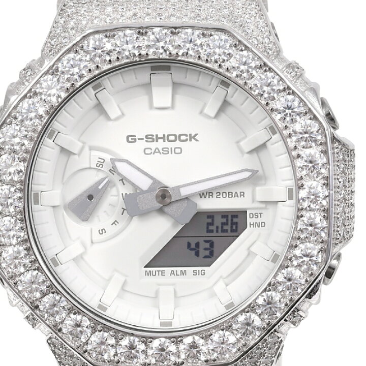 楽天市場】G-SHOCK カスタム GA2100 モアサナイト Moissanite 