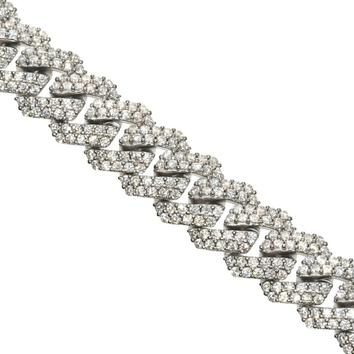 楽天市場】モアサナイト .925Silver 12mm ／20cm マイアミ  