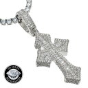 クロスペンダントトップ Moissanite モアサナイト ペンダント バゲッドカット シルバー .925Silver 5mm 大粒 メンズ …