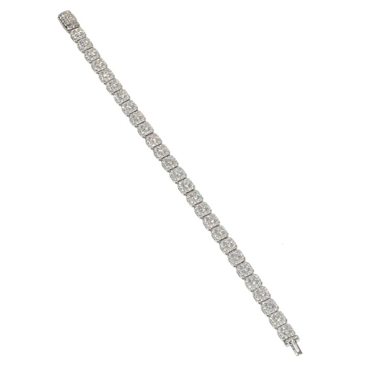 楽天市場】モアサナイト 6mm テニスブレスレット シルバー 925Silver  