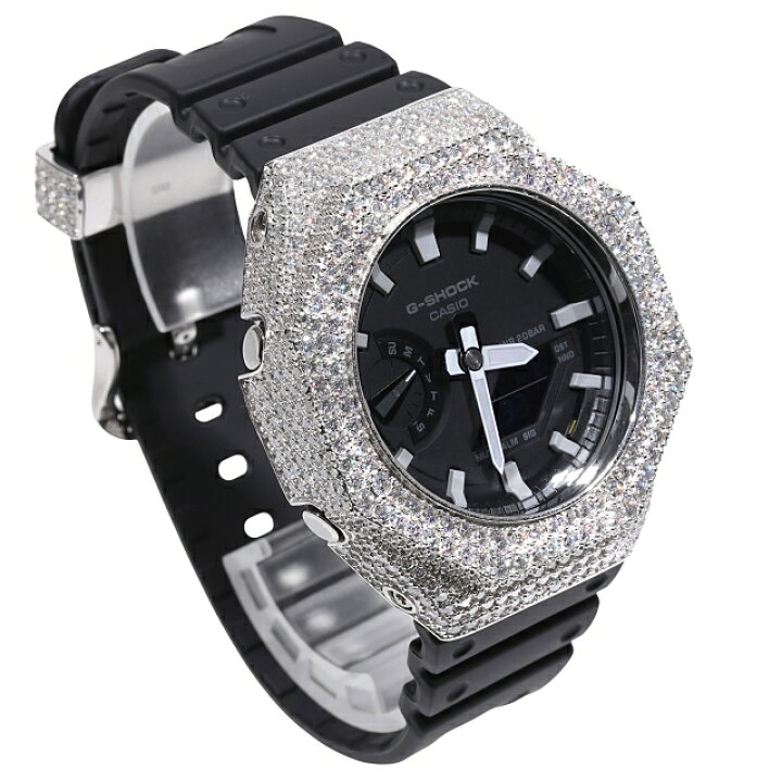 楽天市場】モアサナイト G-SHOCK カスタム GA2100 .925Silver  