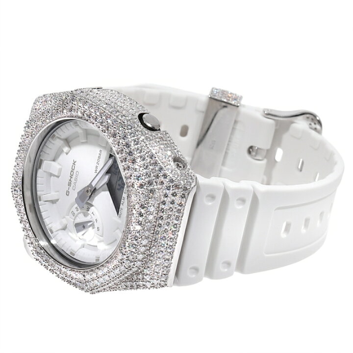 楽天市場】モアサナイト G-SHOCK カスタム GA2100 Moissanite 