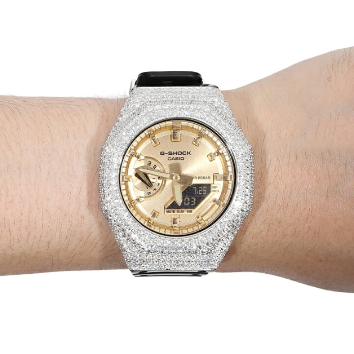 楽天市場】G-SHOCK カスタム GA2100 モアサナイト Moissanite  