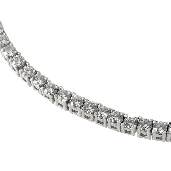 楽天市場】モアサナイト 2mm テニスネックレス Moissanite シルバー 