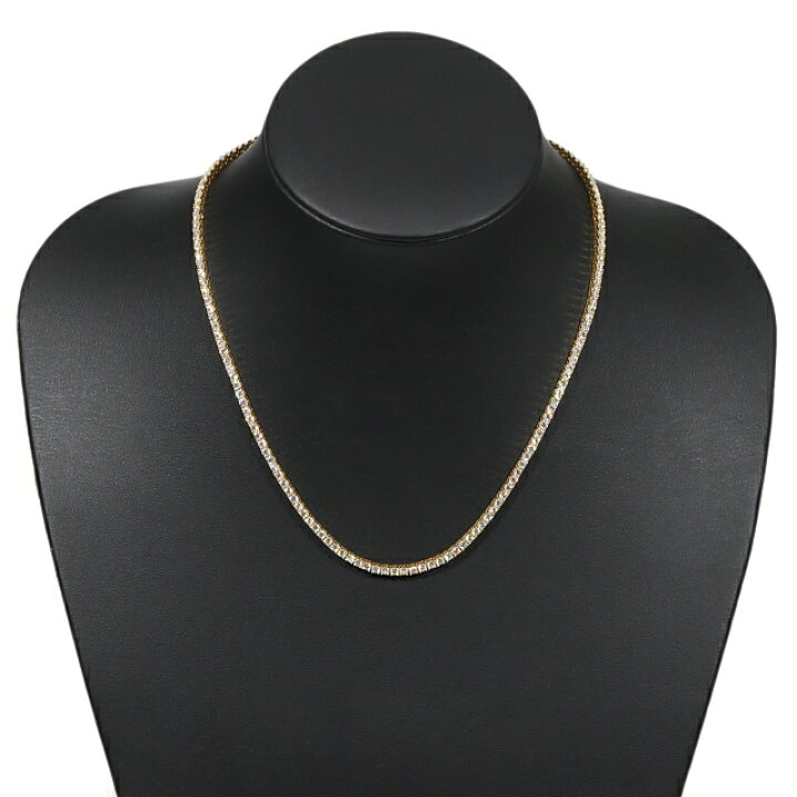 楽天市場】モアサナイト テニスネックレス 2.5mm ゴールド Moissanite  