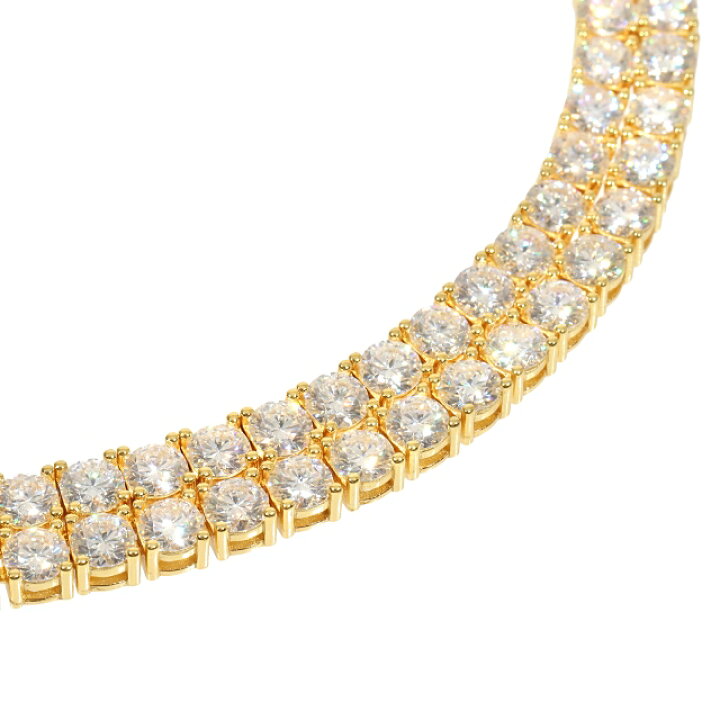 楽天市場】モアサナイト ネックレス 4mm テニスネックレス Moissanite 