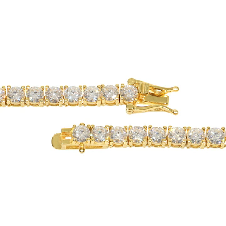 楽天市場】モアサナイト ネックレス 4mm テニスネックレス Moissanite 