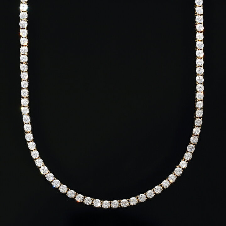 楽天市場】テニスネックレス 4mm／45cm CZ（ジルコニア  