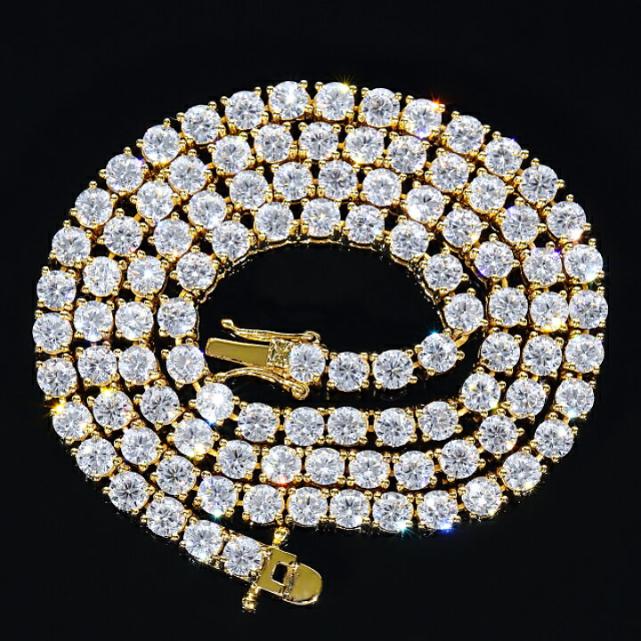 楽天市場】テニスネックレス 4mm／45cm CZ（ジルコニア 
