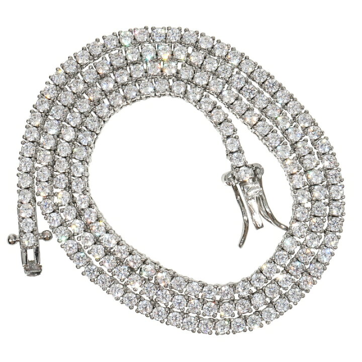 楽天市場】テニスネックレス テニスチェーン 2mm CZ（ジルコニア  