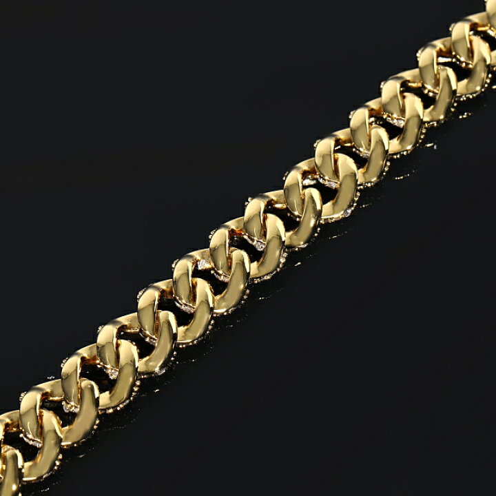 楽天市場】マイアミキューバンチェーン ネックレス 10mm【45cm 