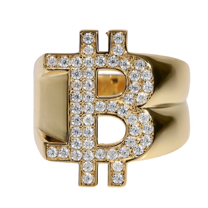 楽天市場】925Silver ビットコイン リング アクセサリー BTC Ring CZ  