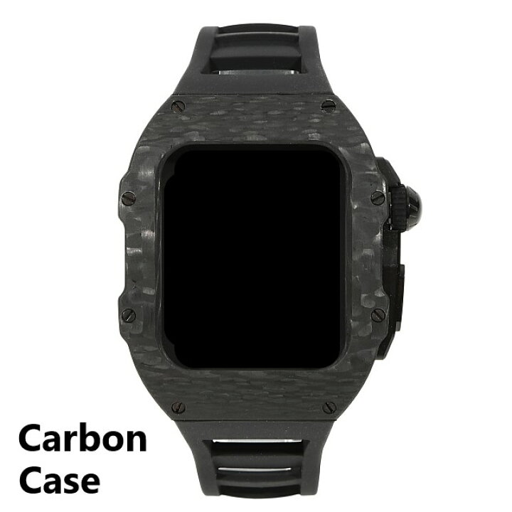 楽天市場】アップルウォッチ 44mm/45mm カーボンケース 高級ケース 