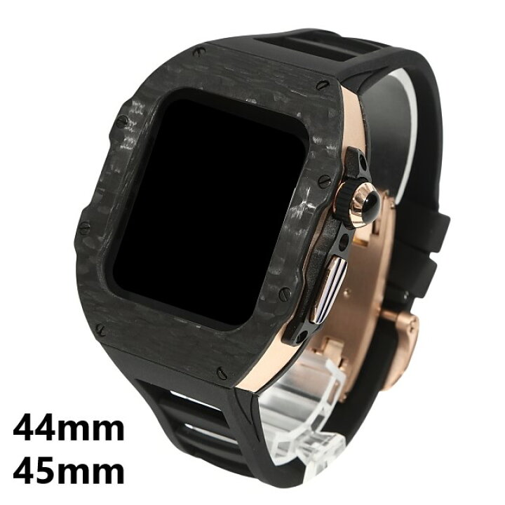 楽天市場】アップルウォッチ 44mm/45mm カーボンケース 高級ケース  