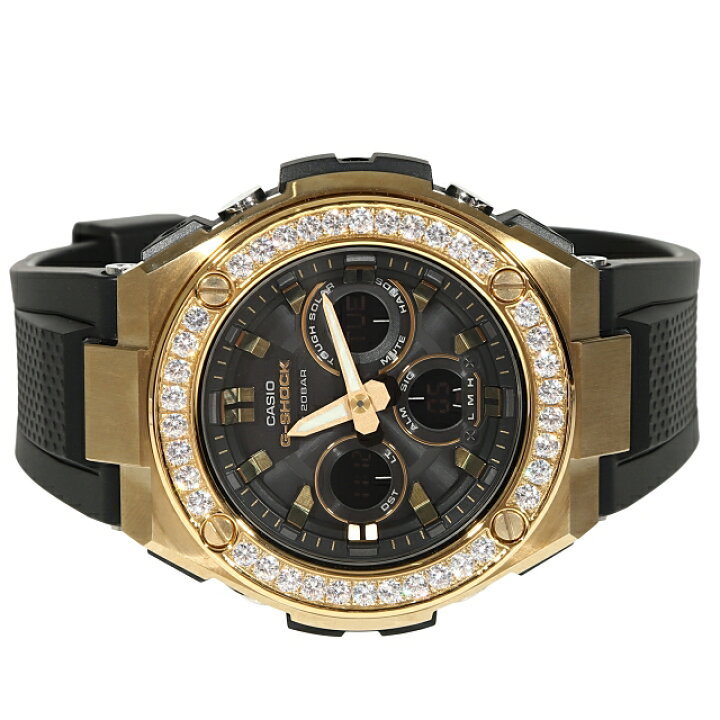 楽天市場】G-SHOCK GST s100G Gスチール ラージサイズ ゴールド 大粒CZ 