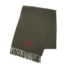 ★名入れ無料★ 2025 新作 正規品 ヴィヴィアンウエストウッド マフラー Vivienne Westwood 刺繍 名入れ ヴィヴィアン ビビアン メンズ レディース ブランド バレンタイン 誕生日 ギフト ラッピング 紳士 柔らかい W00Q7 81030007 ウール100％ 赤 ホワイト