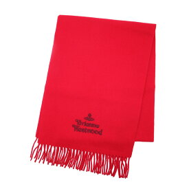 2025 新作 正規品 ヴィヴィアンウエストウッド マフラー Vivienne Westwood 刺繍 名入れ ヴィヴィアン ビビアン メンズ レディース ブランド バレンタイン 誕生日 ギフト ラッピング 紳士 柔らかい W00Q7 81030007 ウール100％ 赤 ホワイト