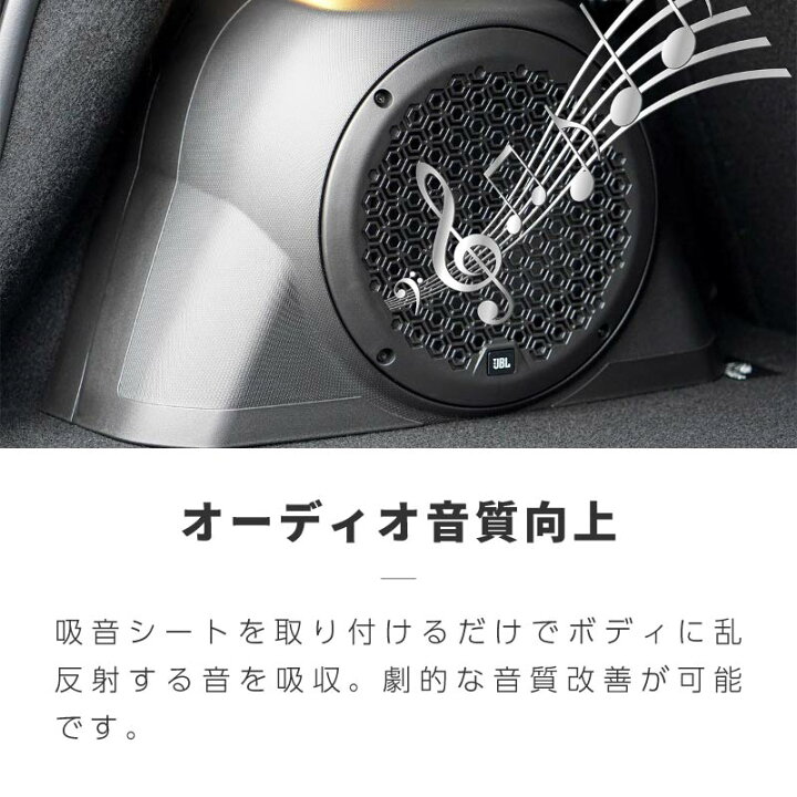 楽天市場】デッドニングシート 車 1m 1000mm デッドニング 吸音材 吸音 