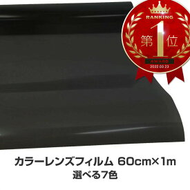 車 カラーフィルム レンズフィルム 60cm×100cm ヘッドライト テールランプ スモーク レッド オレンジ ブルー ピンク マットブラック グロスブラック チャコールブラウン