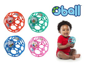 【期間限定10％OFF】赤ちゃんおもちゃ　オーボール 3ラトル (ライトブルー・レッド・ブルー・ベビーピンク）Oball 知恵玩具