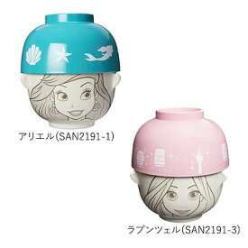 汁椀茶碗セットミニ　アリエル/ラプンツェル【ディズニー公式商品】