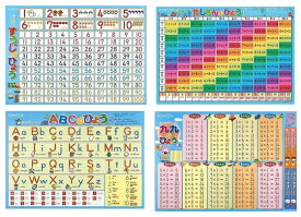 KUMON くもん おふろでレッスン （ABCのひょう・すうじのひょう・たしざんのひょう・九九のひょう・ひらがなのひょう ）2歳～　ポスター 勉強 知育玩具 勉強 知育玩具 ポスター勉強 勉強ポスター くもん