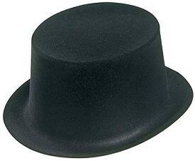 シルクハット黒DX【帽子・ハット・衣装・コスプレ・英国紳士・ウォンカ・ハロウィン】