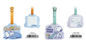 スヌーピーアクリルラゲッジタグ(Chill out・YOGA TIME)【公式ライセンス商品】ネームタグ