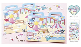サンリオ　エンジョイステッカーセット（ハローキティのお部屋・シナモンのお部屋・クロミのお部屋・まちのパン屋さん・たのしい遊園地・まちのお花屋さん【公式ライセンス商品】シール