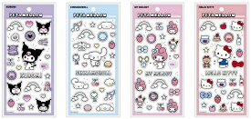 【2月上旬入荷予定】サンリオペタメロウステッカーズ　ペタペタステッカーズ（クロミ・シナモンロール・マイメロディ・ハローキティ）