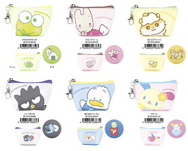 三角ミニポーチ(マイメロディ・キティ・ポムポムプリン・クロミ・シナモロール・ポチャッコ・ハンギョドン・けろけろけろっぴ・マロンクリーム・コロコロクリリン・バッドばつ丸・あひるのペックル・ウサハナ）【公式ライセンス商品】化粧品・小物入れ サンリオキャラクター