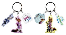 【2月上旬入荷】ディズニー3チャームキーホルダー　（ズートピア2／A・ズートピア2／B）